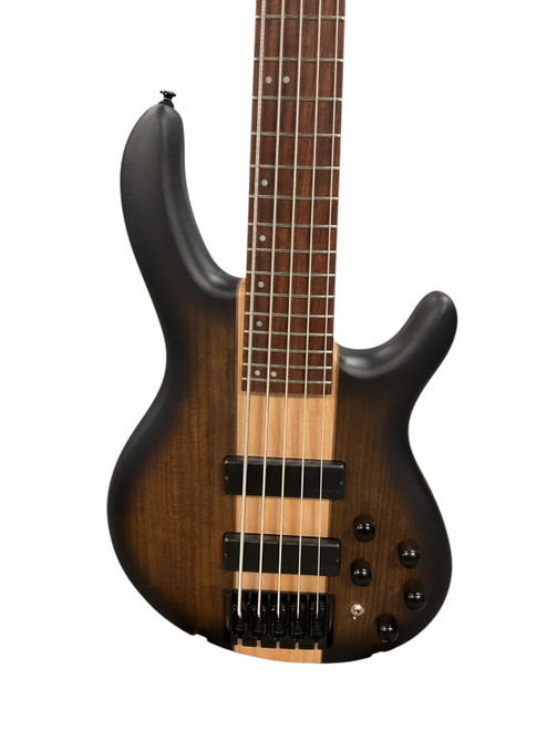 Vist Large View of Product Image Which is Used Cort C5 PLUS Bass Guitar Tobacco Sunburst 5-String