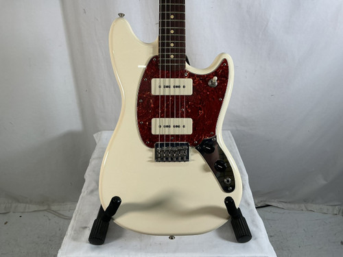 Vist Large View of Product Image Which is Used Fender MUSTANG 90 RW OLW Double Cut Electric Guitar White 6-String