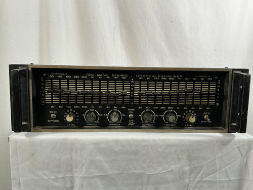 Vist Large View of Product Image Which is Used Peavey TEN BAND STEREO GRAPHIC EQ Rackmount Recording Device