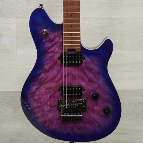 Vist Large View of Product Image Which is Used Evh Wolfgang Standard Offset Double Cutaway Electric Guitar Purple