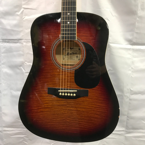 Vist Large View of Product Image Which is Used Montana MT105-CB Laminate Top Acoustic Guitar Sunburst