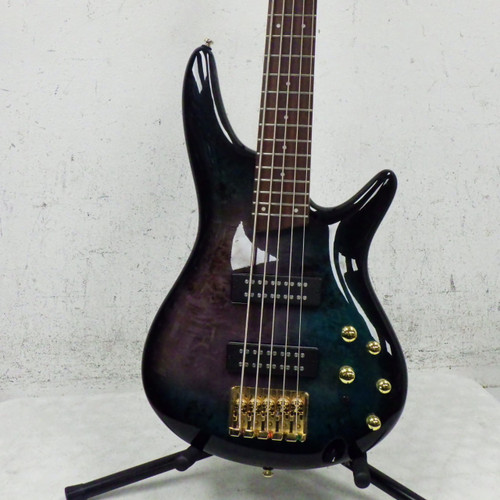Vist Large View of Product Image Which is Used Ibanez SR405 P Type Bass Guitar Blue 4-String