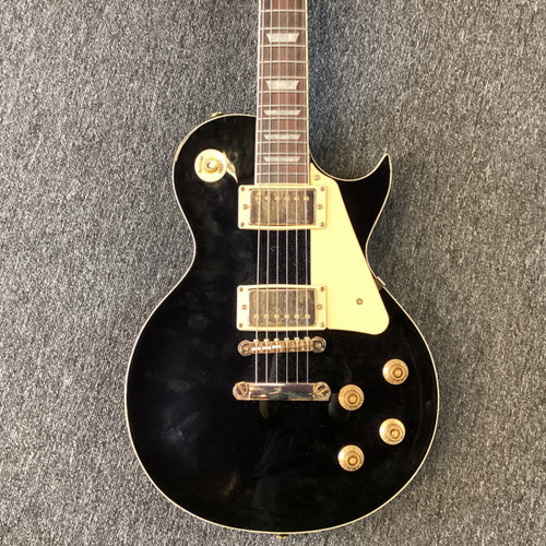 Vist Large View of Product Image Which is Used Vintage V100 BLACK LP Type Electric Guitar Black 6-String