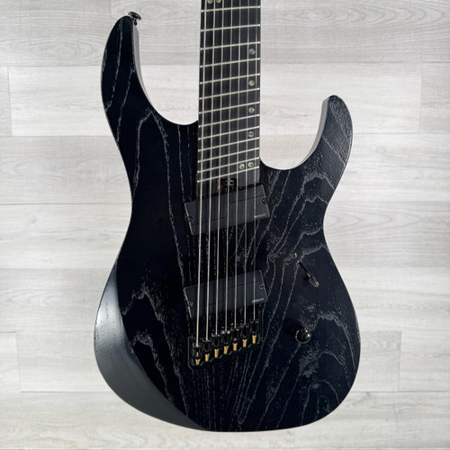 Vist Large View of Product Image Which is Used Legator N7FP Ninja Performance Multiscale Electric Guitar - Satin Black - 7-string