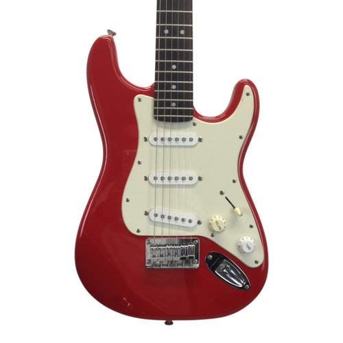 Vist Large View of Product Image Which is Used Squier Mini Strat S Type Electric Guitar Red 6-String