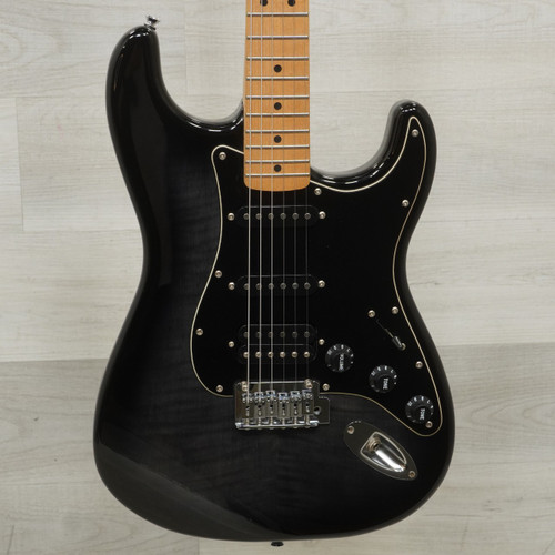 Vist Large View of Product Image Which is Used Squier Affinity Series Stratocaster Fmt HSS Electric Guitar Black