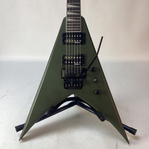 Vist Large View of Product Image Which is Used Jackson SERIES KING V JS32 Pointy Electric Guitar Green 6-String