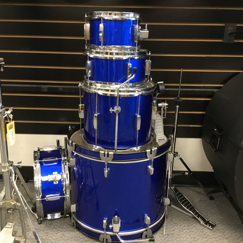 Vist Large View of Product Image Which is Used Rogue 5 Piece Junior Kit Drum Shells and Hardware Blue