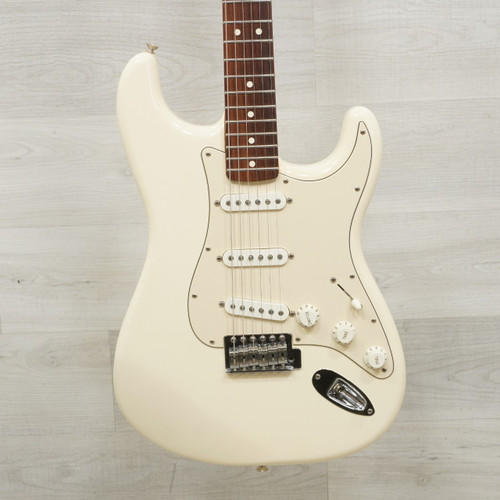 Vist Large View of Product Image Which is Used Fender Standard Stratocaster Electric Guitar White
