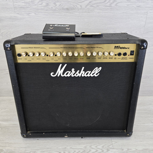 Vist Large View of Product Image Which is Used Marshall MG100DFX 1 x 12 Solid State Amplifier