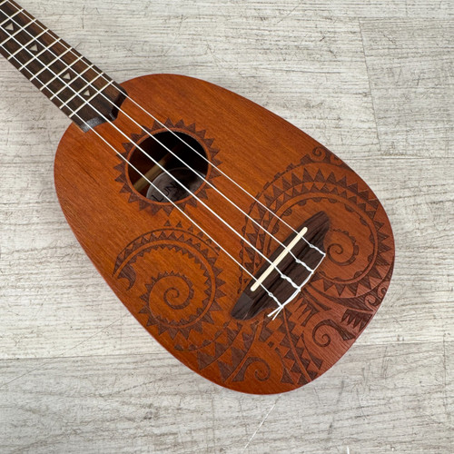 Vist Large View of Product Image Which is Used Luna Tattoo Concert Ukulele - Mahogany