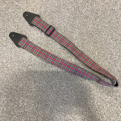 Vist Large View of Product Image Which is Used PLAID GUITAR STRAP