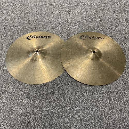 Vist Large View of Product Image Which is Used BOSPHORUS TRADITIONAL CRISP 14 INCH Hi Hat Cymbals