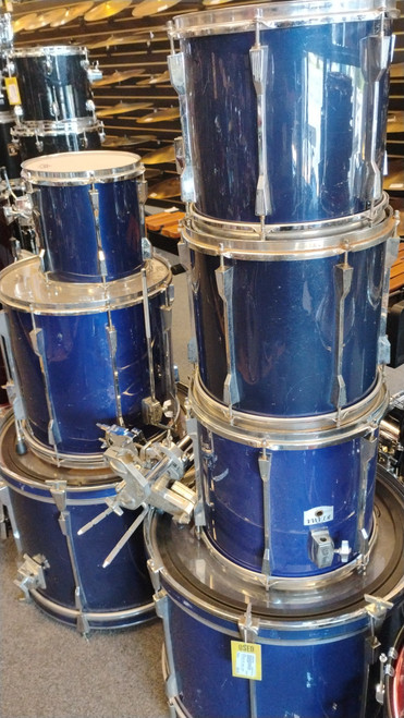 Vist Large View of Product Image Which is Used Tama ROCKSTAR 7PC SHELL PACK Drum Shell Kit Purple