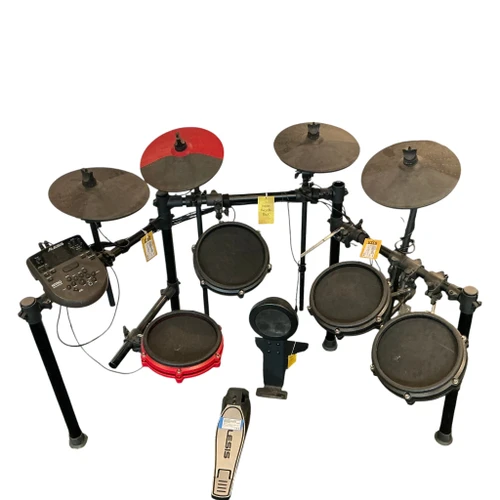 Vist Large View of Product Image Which is Used Alesis 5PC / 3 CYMBAL NITRO KIT W/9VDC Electronic Drum Kit