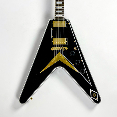 Vist Large View of Product Image Which is Used Gibson Flying V Custom Electric Guitar Ebony 6-String