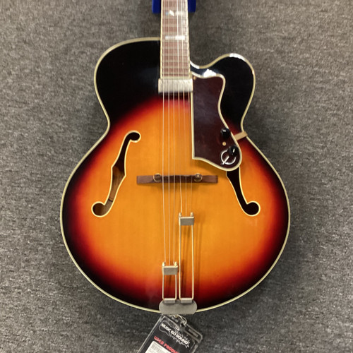 Vist Large View of Product Image Which is Used Epiphone EMPEROR VCSB Semi-Hollow Electric Guitar Sunburst 6-String