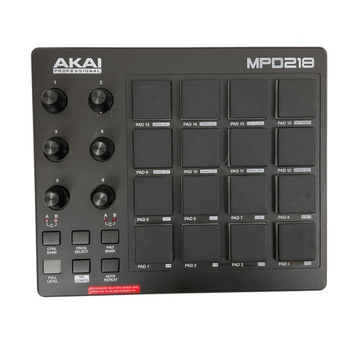 Vist Large View of Product Image Which is Used Akai MPD218 Pad Drum Machine