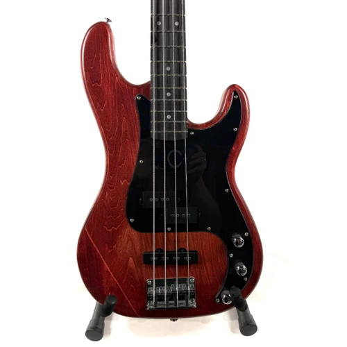 Vist Large View of Product Image Which is Used Precision Bass Guitar Red 4-String