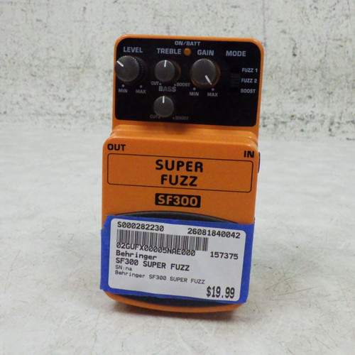 Vist Large View of Product Image Which is Used Behringer SF300 SUPER FUZZ Fuzz Pedal