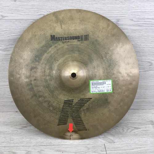 Vist Large View of Product Image Which is Used Zildjian MASTERSOUND 13 HAT --TOP ONLY/REPAIR Hi Hat Cymbals 15"