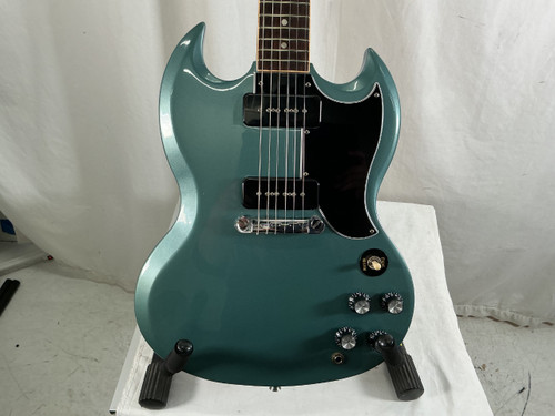 Vist Large View of Product Image Which is Used Gibson SG PELHAM BLUE SG Type Electric Guitar Blue 6-String