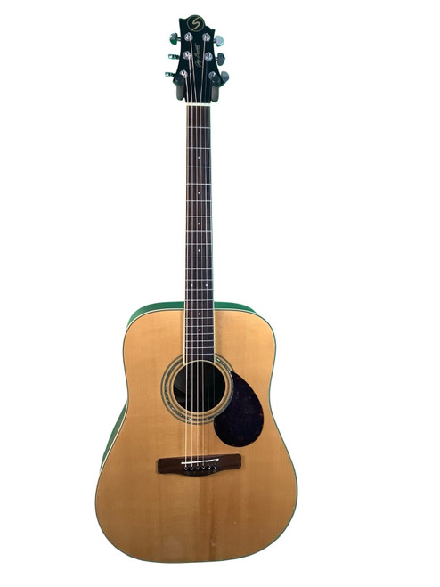 Vist Large View of Product Image Which is Used Samick D-5 Solid Top Acoustic Guitar Natural