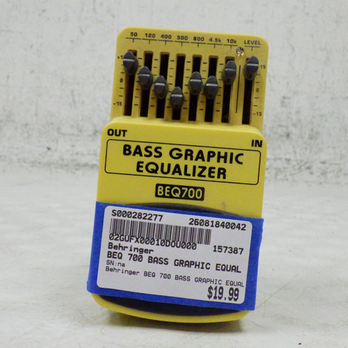 Vist Large View of Product Image Which is Used Behringer BEQ 700 bass Graphic Equalizer EQ Pedal