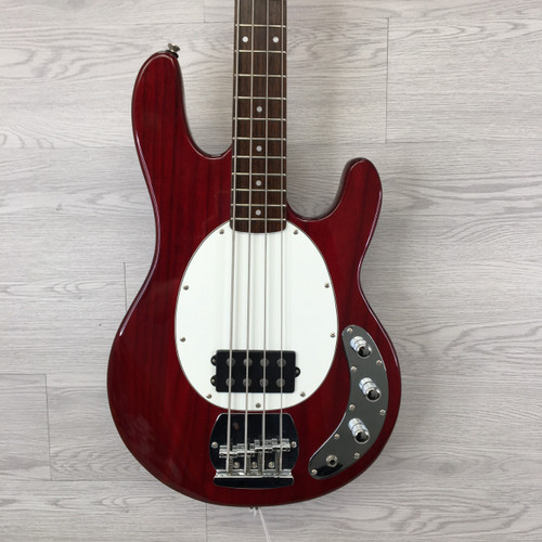 Vist Large View of Product Image Which is Used Jay Turser STINGRAY TYPE BASS Bass Guitar Red 5-String