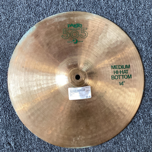 Vist Large View of Product Image Which is Used Paiste 505 Hi Hat Cymbals 14"