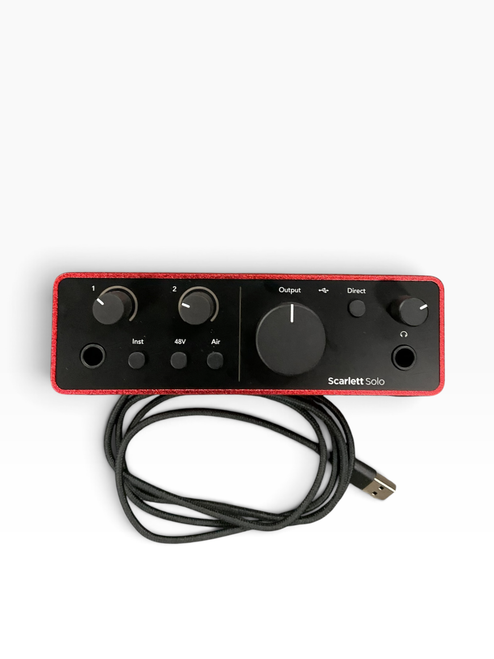 Vist Large View of Product Image Which is Used Focusrite SCARLETT SOLO Computer Interface 2 A/D Recording Inputs