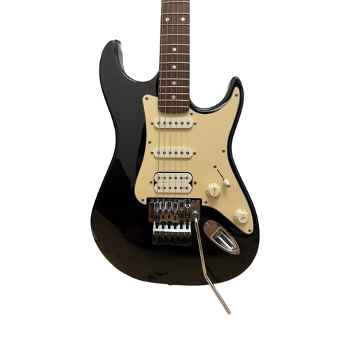 Vist Large View of Product Image Which is Used Squier 1999 STAGEMASTER HSS S Type Electric Guitar Black 6-String