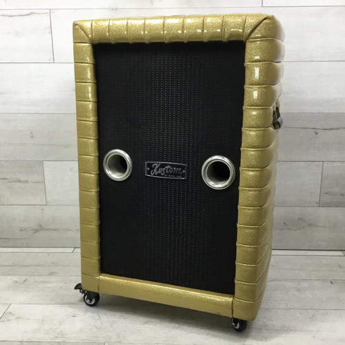 Vist Large View of Product Image Which is Used Kustom Tuck And Roll 2x12 Bass Guitar Cabinet