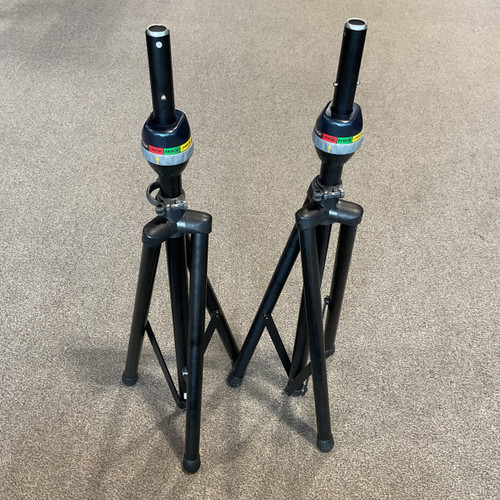 Vist Large View of Product Image Which is Used ULTIMATE SUPPORT TELE LOCK SPEAKER STANDS - PAIR W/ BAG