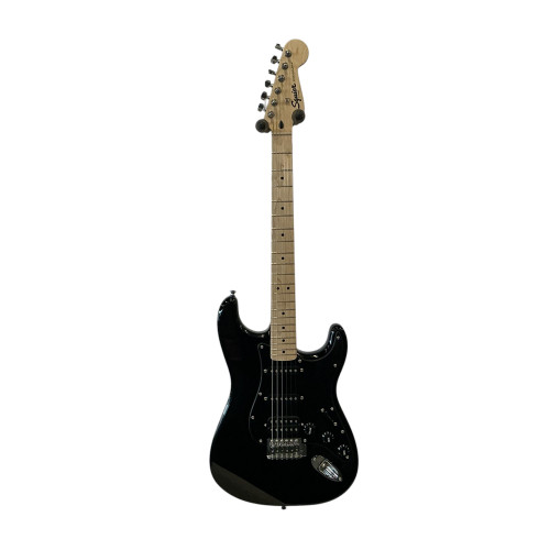Vist Large View of Product Image Which is Used Squier STRATOCASTER BY FENDER S Type Electric Guitar Black 6-String