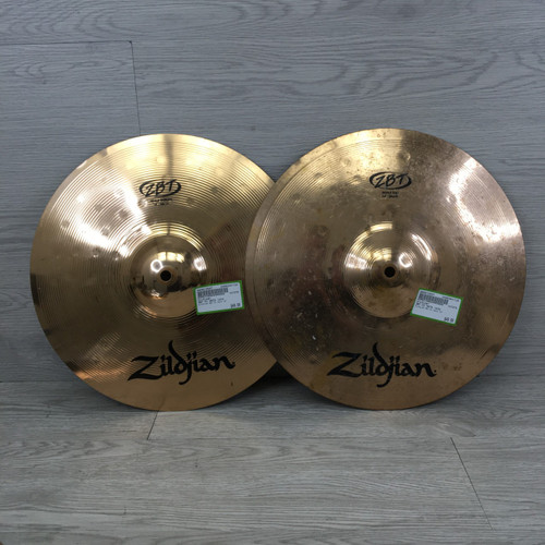 Vist Large View of Product Image Which is Used Zildjian ZBT HI HATS 14IN Hi Hat Cymbals 14"