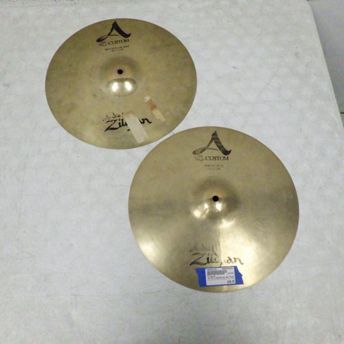 Vist Large View of Product Image Which is Used Zildjian 14 IN A CUSTOM HI HAT PAIR Hi Hat Cymbals 14"