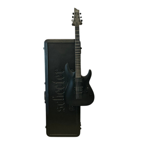 Vist Large View of Product Image Which is Used Schecter DAMIEN-6 SBK W/OHC S Type Electric Guitar Black 6-String