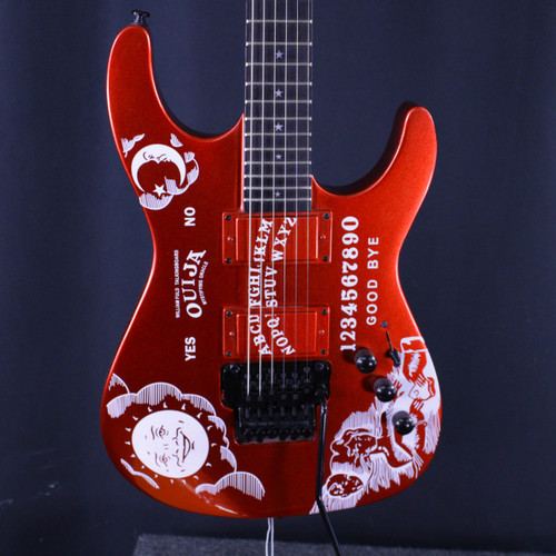 Vist Large View of Product Image Which is Used CHI-S-P HIRK WAHMETT OUIJA Modern Metal Electric Guitar Red 6-String