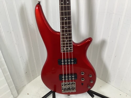 Vist Large View of Product Image Which is Used Jackson JS3 J Type Bass Guitar Red 4-String