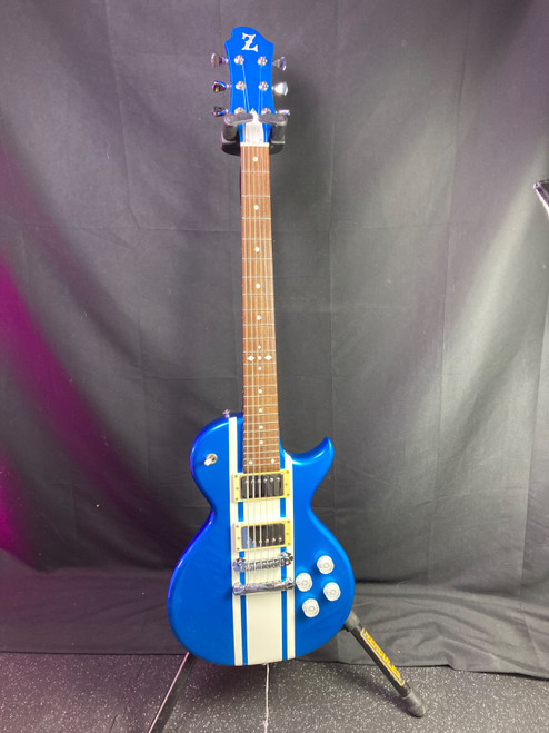 Vist Large View of Product Image Which is Used Zemaitis Z24 Double Cut Electric Guitar Blue 6-String