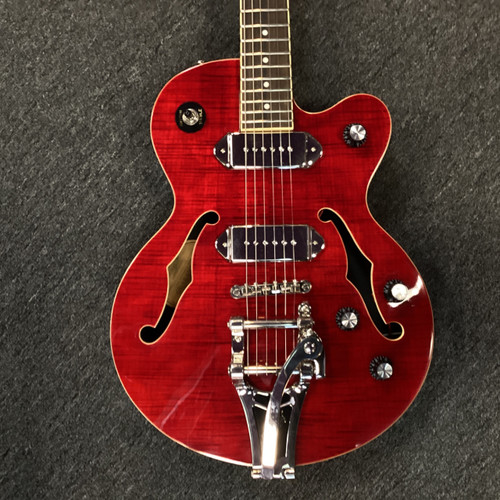 Vist Large View of Product Image Which is Used Epiphone WILDKAT Semi-Hollow Electric Guitar Red 6-String