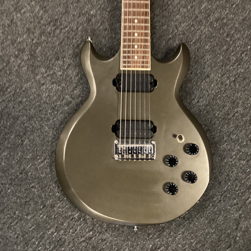 Vist Large View of Product Image Which is Used Ibanez AX 7221 7 STRING Modern Metal Electric Guitar Silver/Gray 7-String
