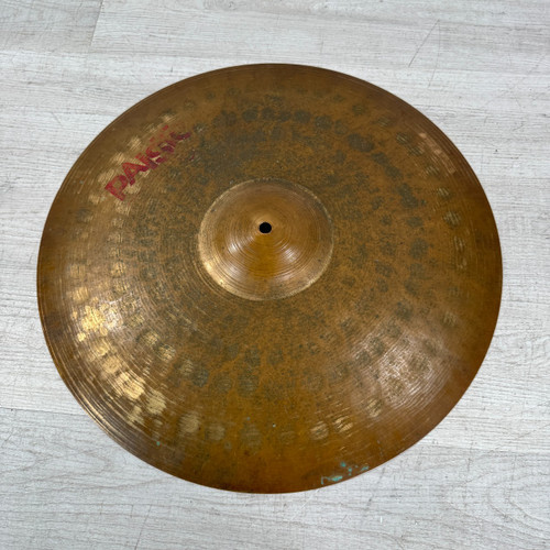 Vist Large View of Product Image Which is Used Paiste 3000 Rude Ride Cymbal - 20-inch - Bell Dent - See Photos