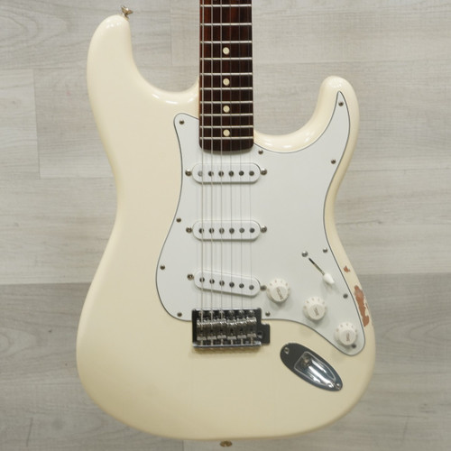 Vist Large View of Product Image Which is Used Fender Standard Stratocaster Electric Guitar White