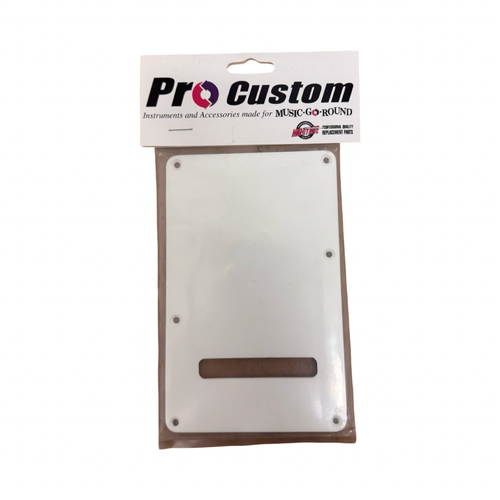 Vist Large View of Product Image Which is Used Pro Custom STRATOCASTER BACK PLATE WHITE Guitar Accessory
