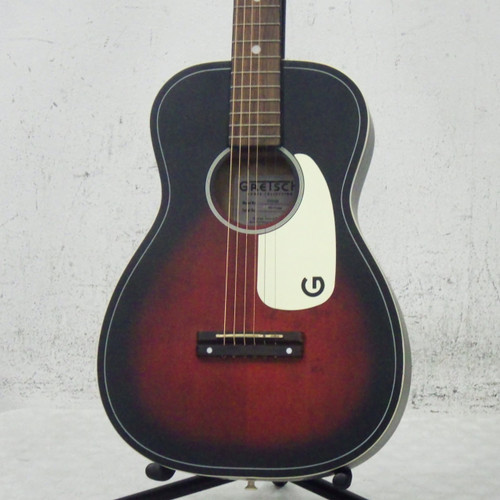 Vist Large View of Product Image Which is Used Gretsch G9500 Jim Dandy Flat Top  Acoustic Guitar Red