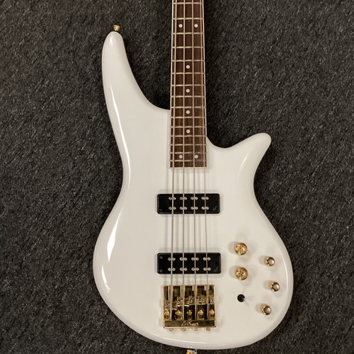 Vist Large View of Product Image Which is Used Jackson JS3 SPECTRA IV Bass Guitar White 4-String