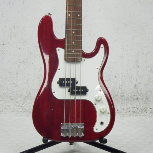 Vist Large View of Product Image Which is Used Jay Turser P style Short Scale Bass P Type Bass Guitar Red 4-String