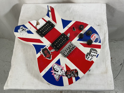 Vist Large View of Product Image Which is Used Lyon DEF LEPPARD GUITAR BODY AS IS Electric Guitar Custom Graphics 6-String